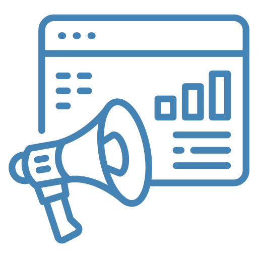 Icon representing the service: Digital Marketing, which offers Motion Writer fuels growth with result-oriented SEO, SEM, PPC, SMM & digital marketing strategies that boost your brand’s online presence, connect with your audience, and build lasting relationships.