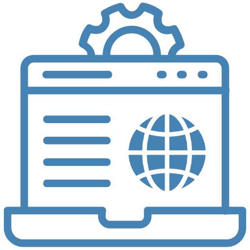 Icon representing the service: Web Solutions, which offers Motion Writer develops and designs user-friendly, responsive websites that give a smooth experience and deliver impactful results.